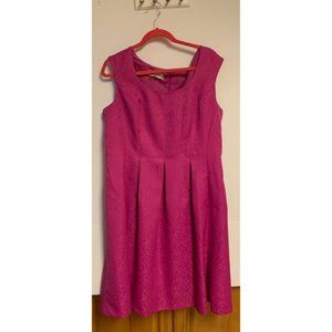 Hot Pink sleeveless night out dress